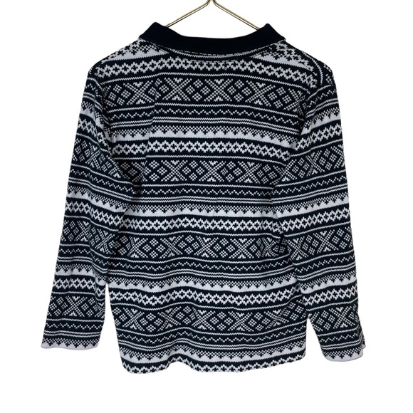 ⭐️2/$20 Lauren Ralph Lauren Active Pull Over Nordic Print Quarter Zip Jacket - Picture 11 of 12